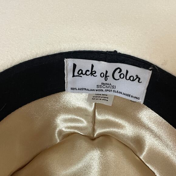 Lack Of Color White Hat with Brown Band main image 6
